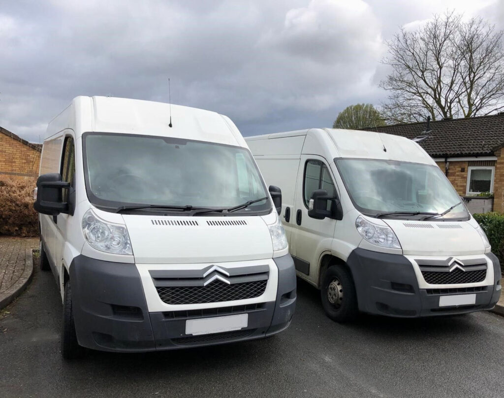 About Van Man Northampton this picture shows two of our vans